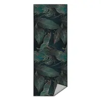 Covor tip traversă culoare petrol lavabil 80x200 cm Midnight Jungle – Mila Home