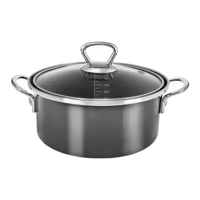 Cratiță cu capac smalțuită 2,5 l Metalic – Orion