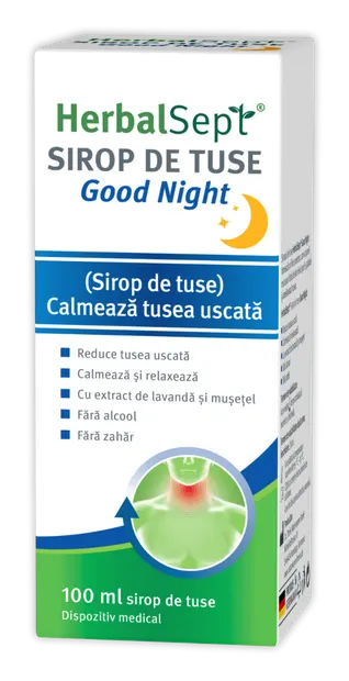 HerbalSept Good Night sirop, 100ml, Zdrovit