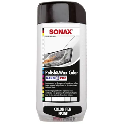 Lotiune pentru ceruit si lustruit alb+creion corector Sonax, 500 ml