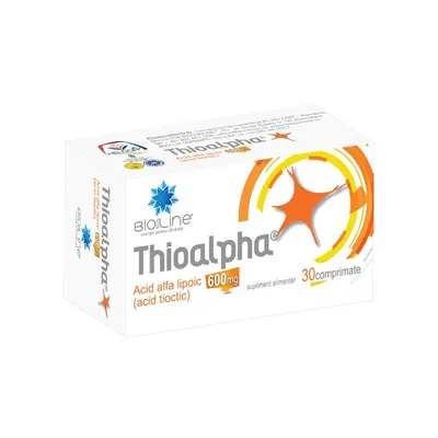 Thioalpha 600 mg, Helcor | 30 comprimate