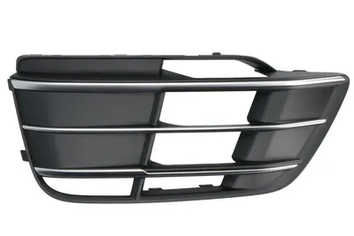 Grila bara fata stanga cu dunga crom, plastic, negru lucios/crom, S-LINE potrivit AUDI Q5 FY 2017-2020