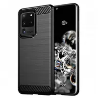 Husa pentru Samsung Galaxy S20 Ultra 5G G988 / S20 Ultra G988, Techsuit, Carbon, Neagra