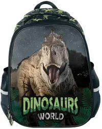 Ghiozdan dur ergonomic Paso Dinosaur - Cu 2 compartimente