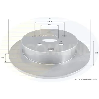 Disc frana COMLINE ADC01153