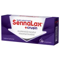 SennaLax Plus Crusin, 20 comprimate, Biofarm