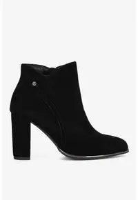Ghete dama 5905588884859 - Piele intoarsa - Negru - Negru