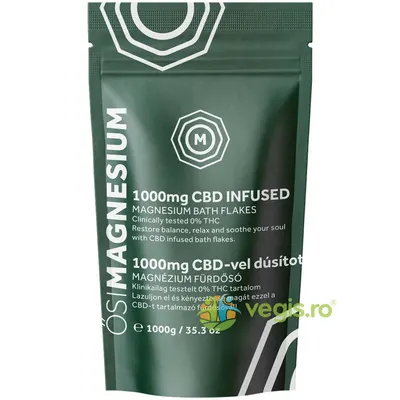 Fulgi de Baie cu Magneziu Infuzati cu CBD 1kg