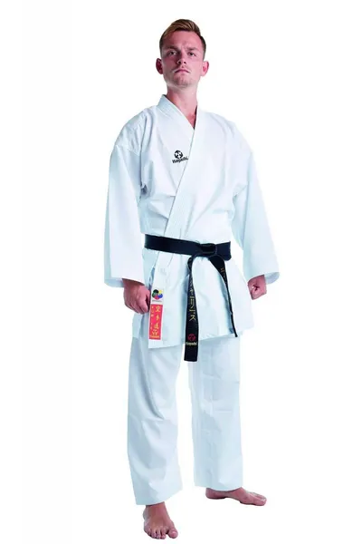 Karate-Gi KUMITE, aprobat de WKF, Hayashi, Alb, 150 cm
