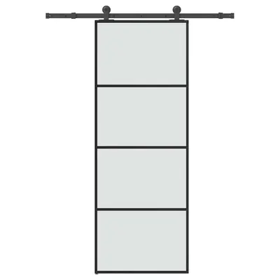 Gossi usa glisanta cu set feronerie, 76x205 cm, sticla esg/aluminiu