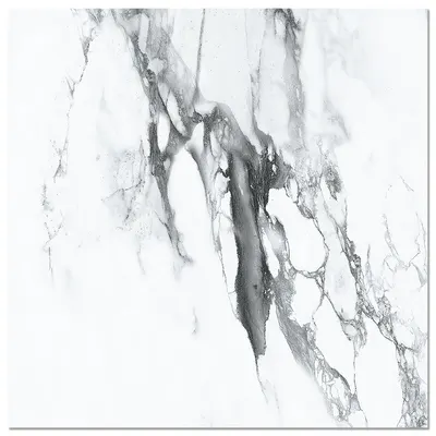 Gresie exterior / interior portelanata Alcora White 45 x 45 cm lucioasa tip marmura
