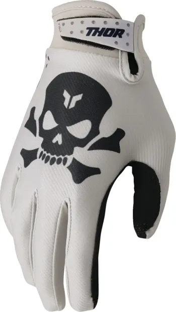 Manusi atv cross Thor Launchmode Sand, culoare gri negru, marime L