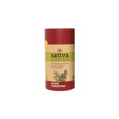Vopsea de par Red Wine 150gr, Sattva Ayurveda