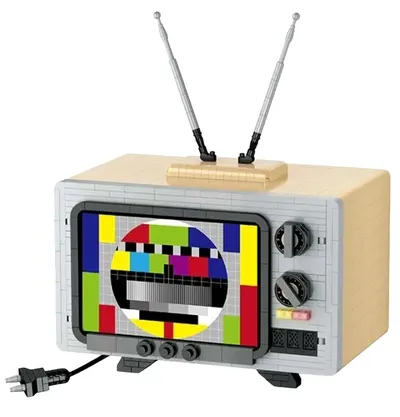 Constructor pentru copii KOCO - Televizor retro cu antenă, 2280 piese