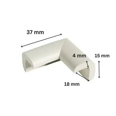 Protectie colturi Car Boy Safety 18x37x15x4mm Gri Deschis