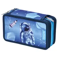 Penar echipat 31 piese, 3 fermoare, 19x11.5x7 cm, motiv Cosmic Explorer, Herlitz