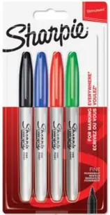 Set markere permanente Sharpie - F, 4 buc.