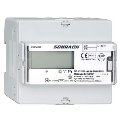 Contor digital de kWh 3f, X/5A(6A), 2 tarife, M-Bus