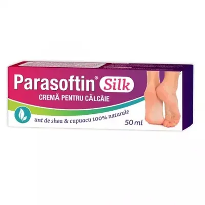 Crema pentru calcaie Silk Parasoftin, 50 ml, Zdrovit