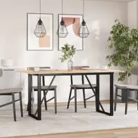 vidaXL Picioare masă de sufragerie O-Frame 120x60x73 cm Oţel