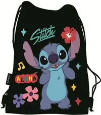 Rucsac sport St. Majewski Stitch - Black Aloha, Cu șireturi