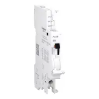 Acti9 A9N, Contact auxiliar, SD, 1 C/O, 100mA-6A, 24-415V C.A., 24-130V C.C., conexiune pe jos