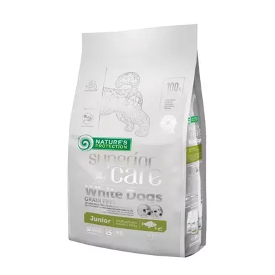 Nature's Protection Superior Care White Dogs Grain Free White Fish Junior Small & Mini Breeds, 10 kg