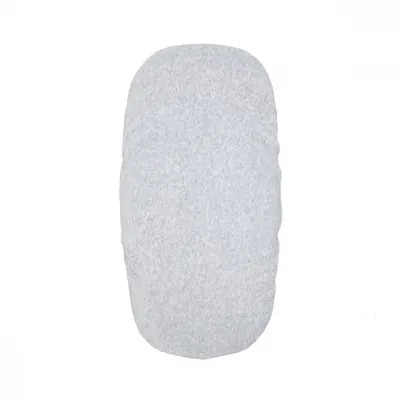 Cearsaf din velur cu elastic pentru carucior 90x50 cm Twins Gri