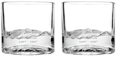 Set de pahare de whisky Liiton - Smoky Mountain, 230 ml, 2 buc