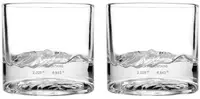 Set de pahare de whisky Liiton - Smoky Mountain, 230 ml, 2 buc
