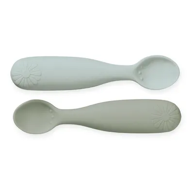 Linguri pentru copii, kaki/albastru-deschis din silicon 2 buc. Olive Mix – Cam Cam Copenhagen