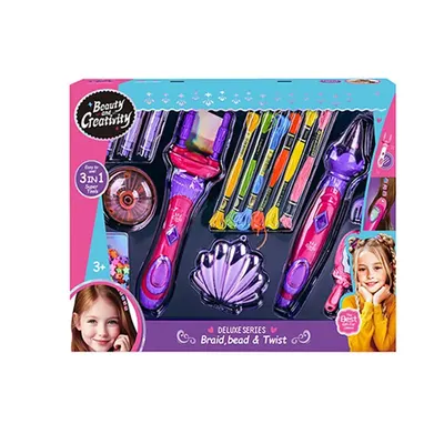 Set pentru impletit parul Ocie Braid, bead and twist