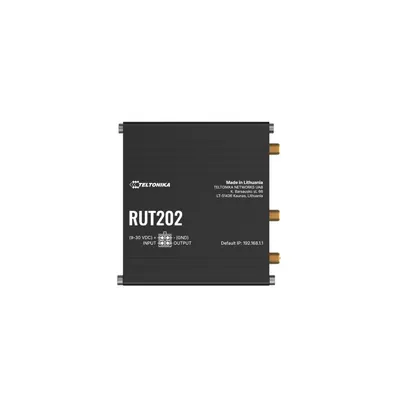 Router industrial 4G LTE Teltonika RUT202, Dual SIM, WiFi 4, RMS, I/O digital, 150 Mbps
