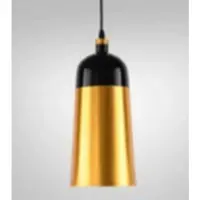 Vintage – Pendul metalic 1916 E27 140mm (negru-auriu)