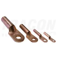 Papuc inelar neizolat, prelungit, din teava de Cu SZ-CL10 10mm2, M8, (d1=5,8mm, d2=8,5mm)