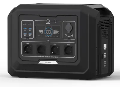 Statie acumulator portabil cu incarcare rapida - FastCharge, LiFePO4 - Generator Solar Power Station - 2000W, 1024Wh - CNO-PS1