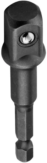 Adaptor de trecere pentru biți hexagonali Wolfcraft - Pătrat, 1/4'' x 1/2'', 72 mm