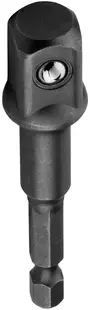 Adaptor de trecere pentru biți hexagonali Wolfcraft - Pătrat, 1/4'' x 1/2'', 72 mm