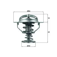 Termostat, lichid racire MAHLE TX 114 82D