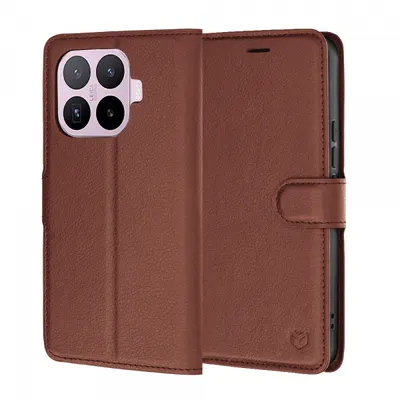 Husa pentru Xiaomi 17T, Techsuit, Leather Folio, Maro