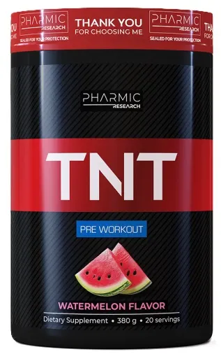 TNT Pre-Workout, pepene verde, 380 g, Pharmic Research