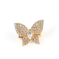 Brosa martisor fluture delicat cu pietre stralucitoare