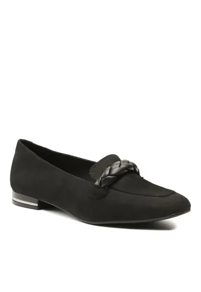 Pantofi dama - 5904862717630 - Piele nabuc - Negru - Negru