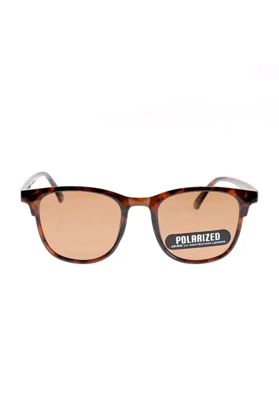 Ochelari de soare eleganti maro cu lentile polarizate