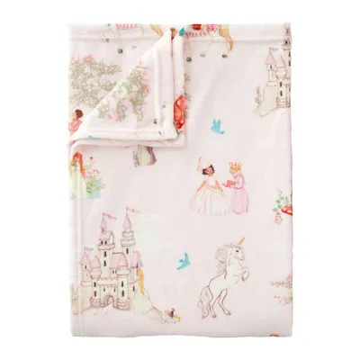 Pătură pentru copii roz din micropluș/cocolino 150x200 cm Fairytale – Belle & Boo
