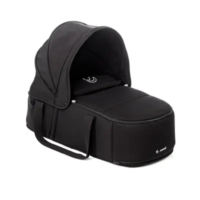 Landou portabil, Jane, Montare in carucior, Cu manere, Cu salteluta 95% materiale reciclate cu protectie UPF50, 67x29.5x43 cm, 0-9 Kg, Coal