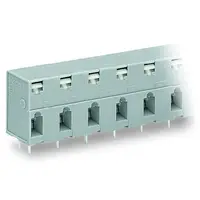 PCB terminal block; push-button; 2.5 mm²; Pin spacing 10 mm; 3-pole; CAGE CLAMP®; 2,50 mm²; gray