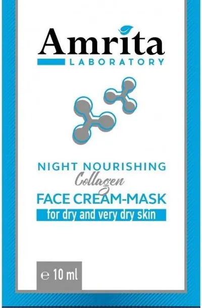 Amrita Mască facială cu colagen peste noapte, 10 ml