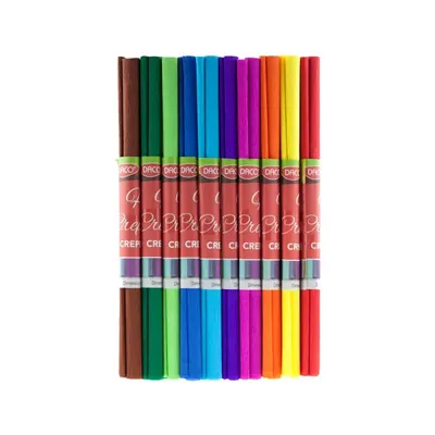 Hartie creponata 25cmx2m, 10buc/set, Daco