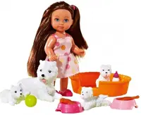 Set de joaca Simba Toys Evi Love - Evi prietena animalelor, cu catelusi